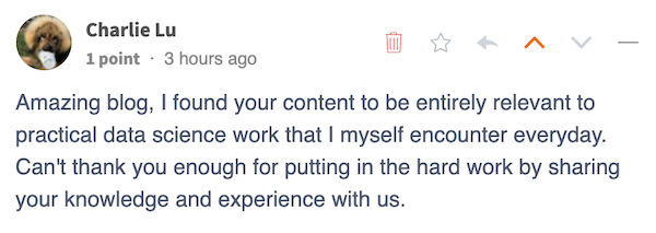 Comment by Charlie Liu