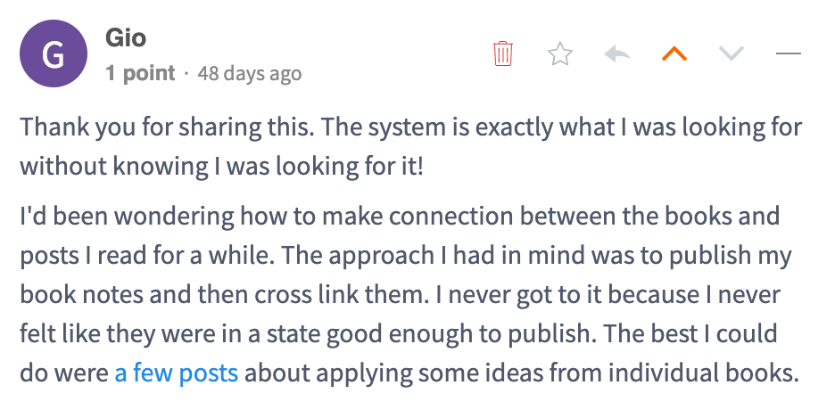 Comment by Gio
