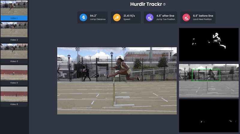 User interface for Hurdle Tracker User interface for Hurdle Tracker