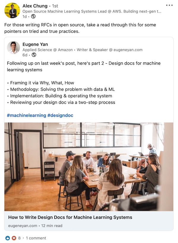 Linkedin post by Alex Chung