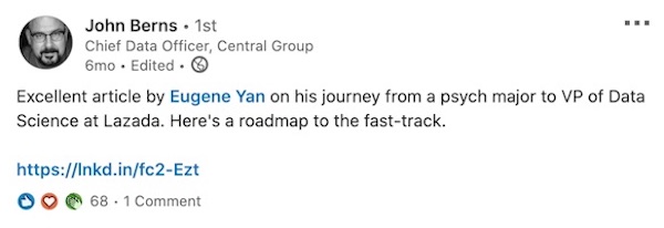 LinkedIn post by John Berns