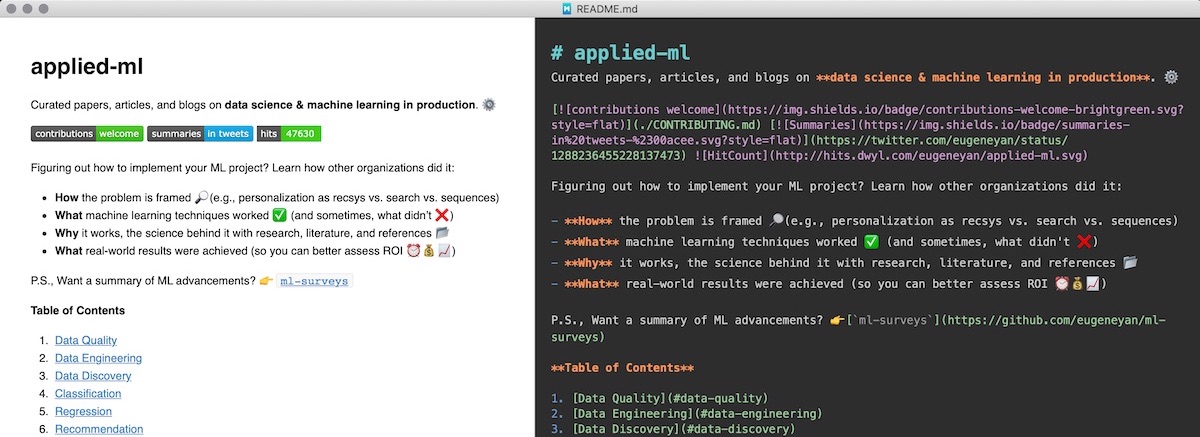 Editing READMEs in MacDown is a joy. Editing READMEs in MacDown is a joy.
