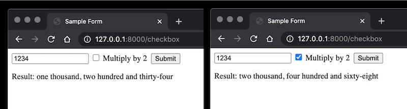 Results before and after multiplying by 2 Results before and after multiplying by 2