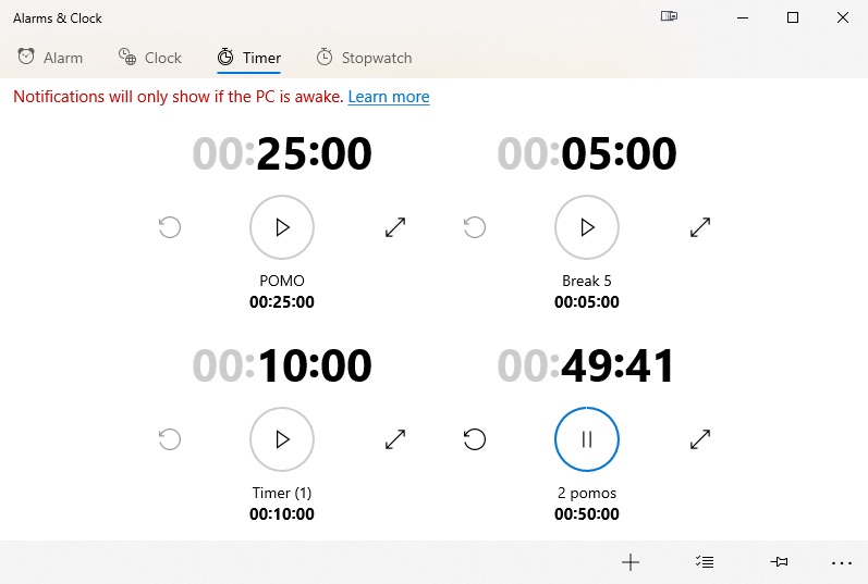 Windows inbuilt clock timer. Windows inbuilt clock timer.